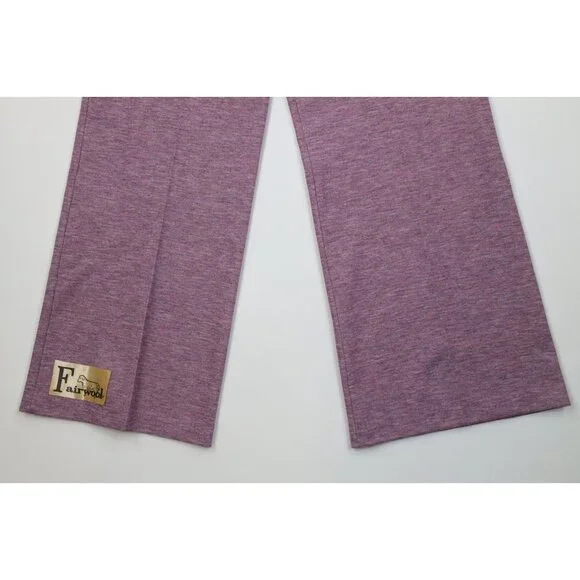 Deadstock Vtg 70s Streetwear Womens 16 Wool Blend Knit Bell Bottoms Pants USA